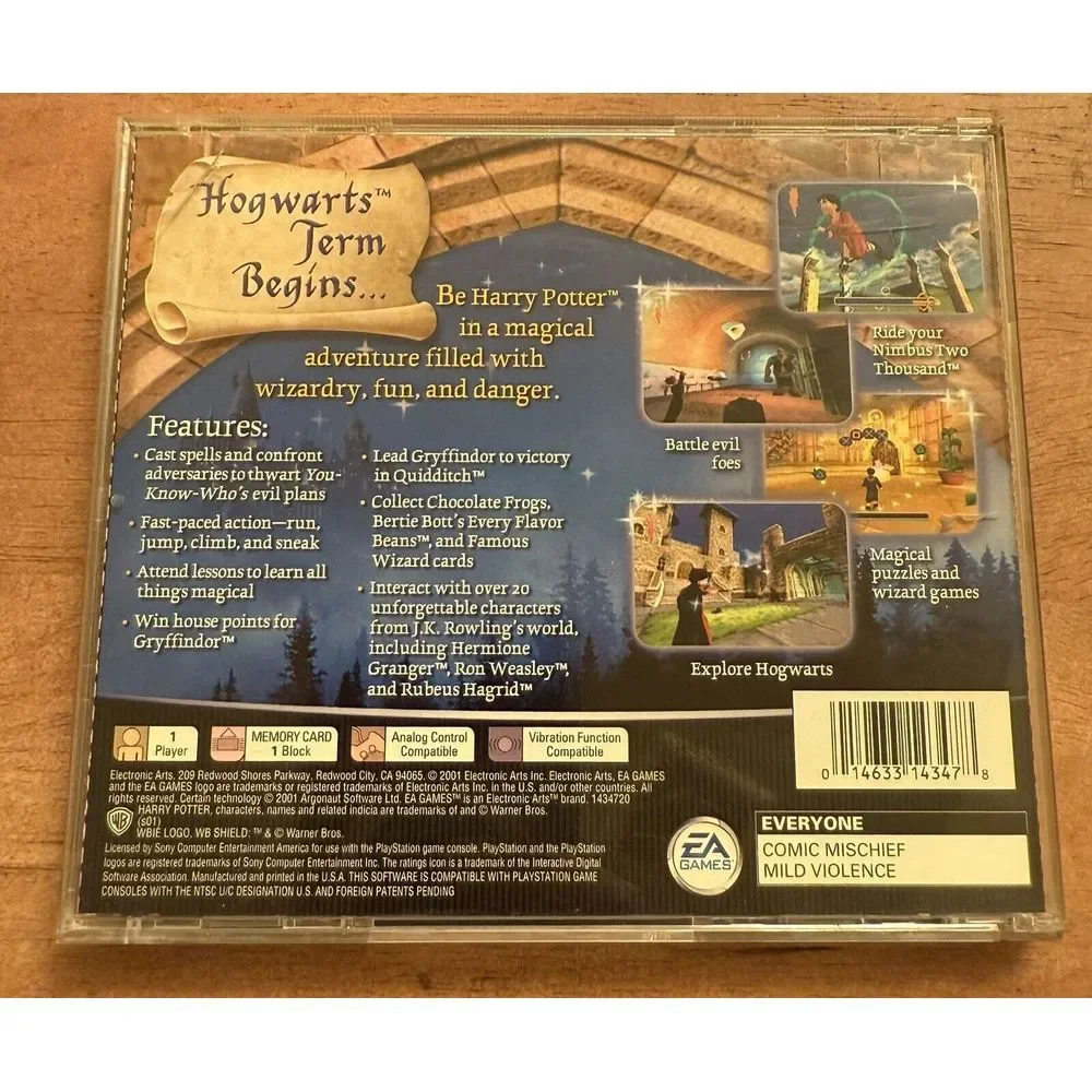 Harry Potter and the‎ Sorcerer's Stone (PS1, 2001) Vintage Complete